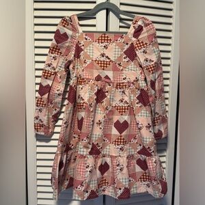 Gymboree Girls' and Toddler Long Sleeve Woven Casual Dresses. Western patchwork